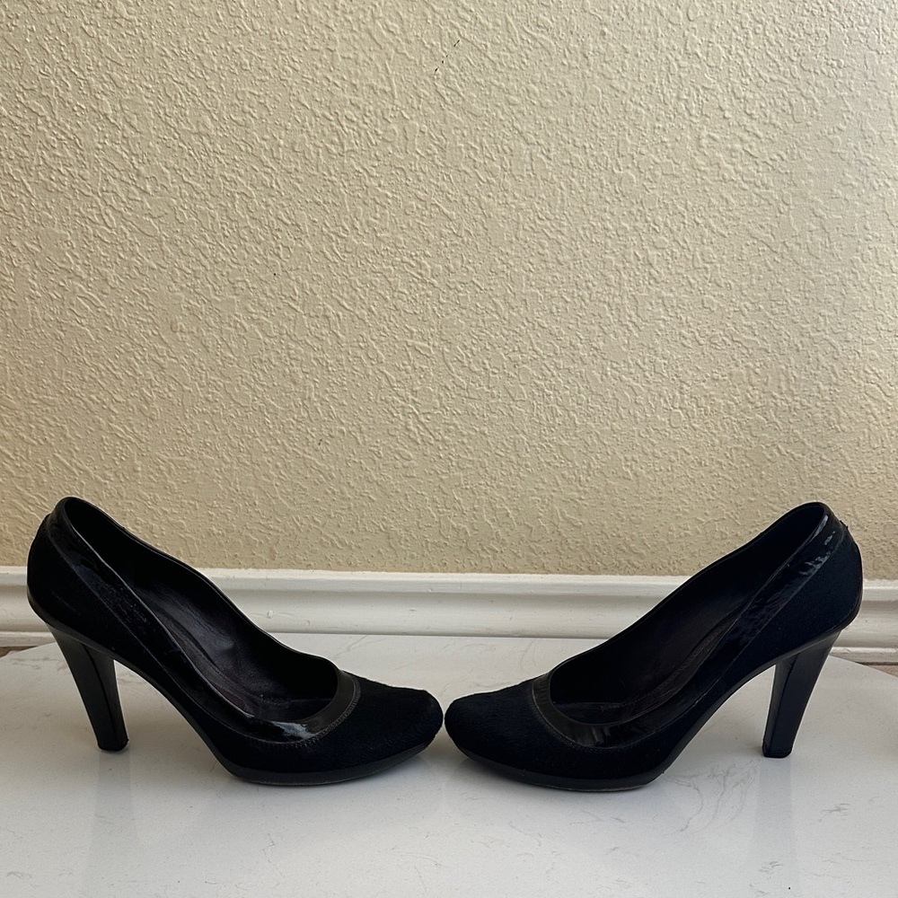 Jil Sander Pony Hair and Patent Leather High Heel - Picture 4 of 10